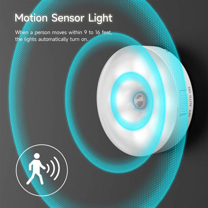 LED Wireless Motion Night Light Lamp Rechargeable