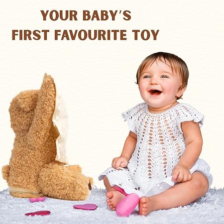 Peek-a-Boo Talking Teddy Bear – Interactive Musical Plush Toy 🧸✨