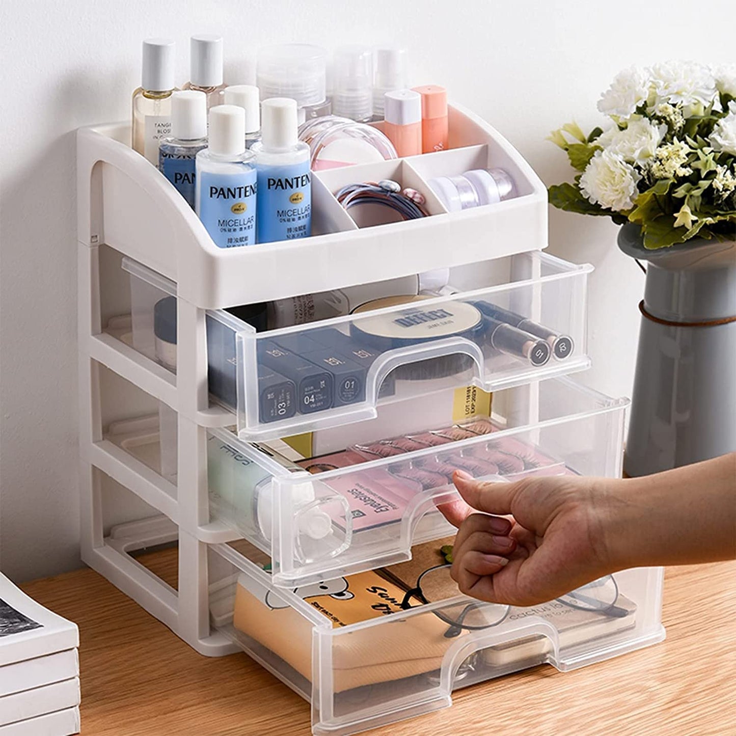 3 Layer Multipurpose Plastic Storage Drawer