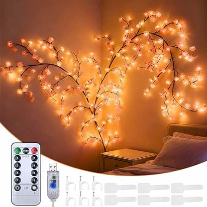 LED Tree Branch Lighted Indoor Home Decor Artificial Plants