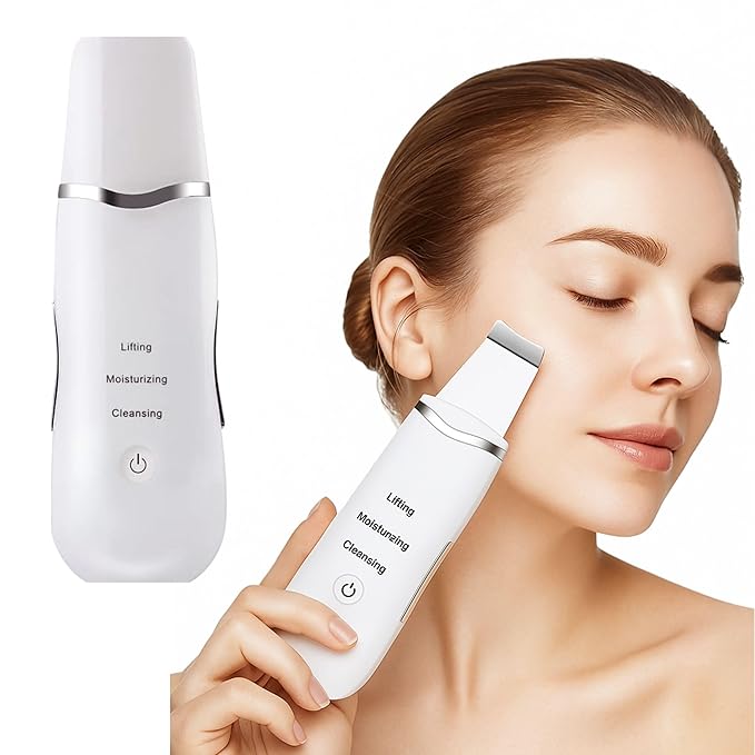 Ultrasonic Skin Scrubber – Deep Facial Cleansing Device ✨💆‍♀️