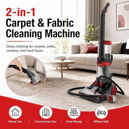 2-in-1 Carpet Vacuum Cleaner Hard Floor Cleaner with Built-in Heater | 800W | KD2042