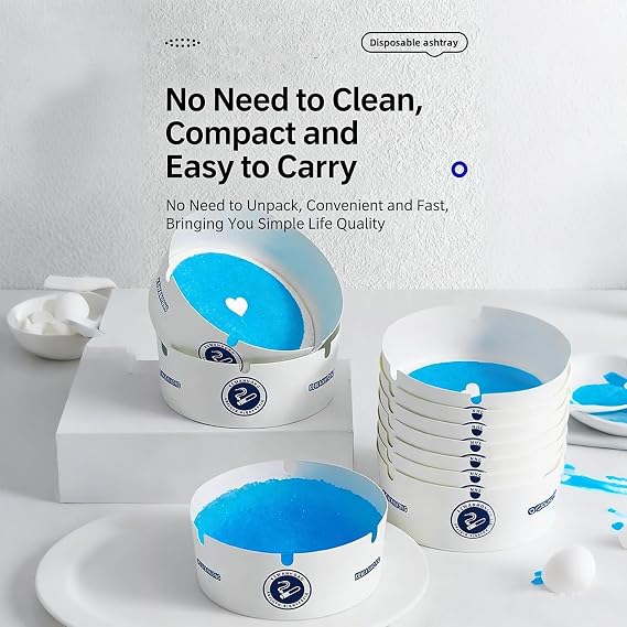 Disposable Foam Ashtrays – 25PCS 🚬🧼