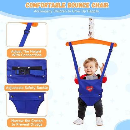 2-in-1 Baby Jumper & Walking Harness – Adjustable Indoor/Outdoor Fun