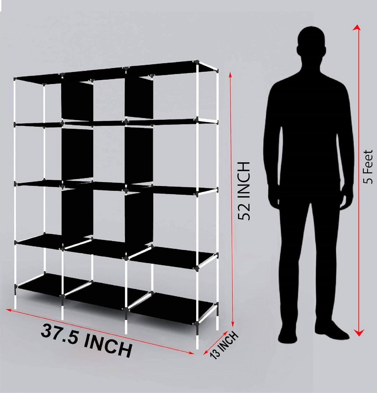 Storage Wardrobe Closet For Clothes/Books/Office Bag