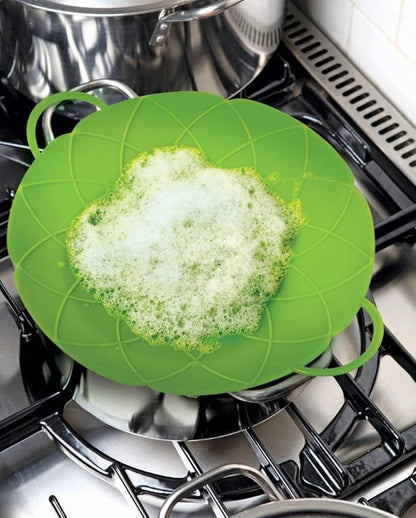 Silicone Spill Stopper Lid – Anti-Boil Over Cooking Cover