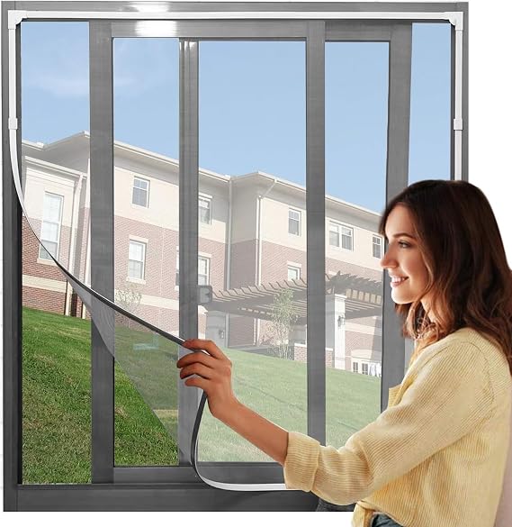 Adjustable Magnetic Window Fly Screen – Mosquito Mesh 🪟🦟