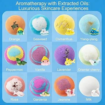 12-Piece Kids Bath Bomb Set 🛁🌊🐠