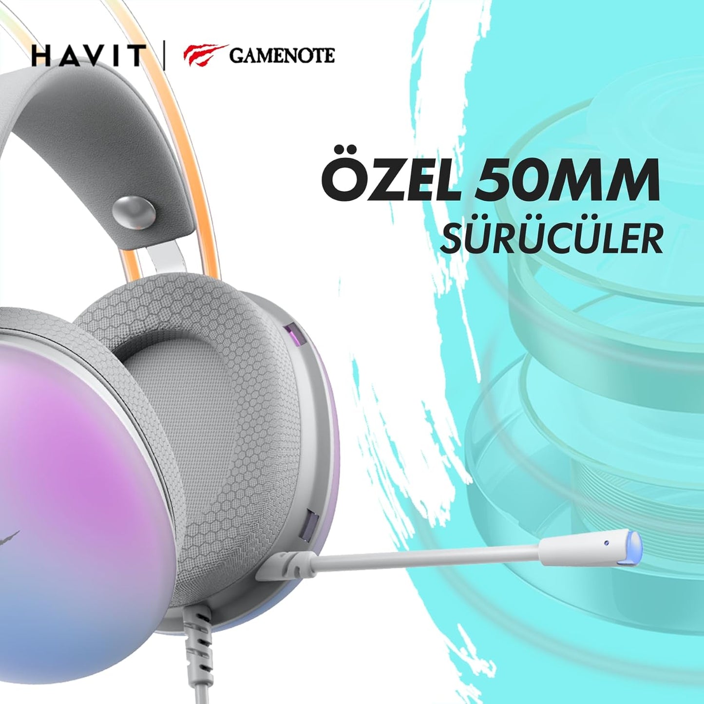 Havit RGB Gaming Headset with Microphone 3.5mm Jack