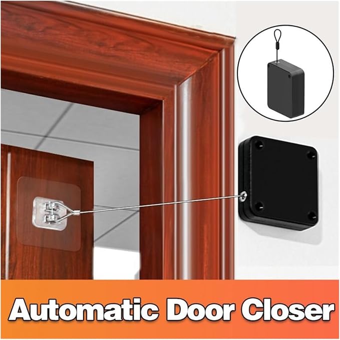 Automatic Door Closer – Punch-Free 🚪🔄