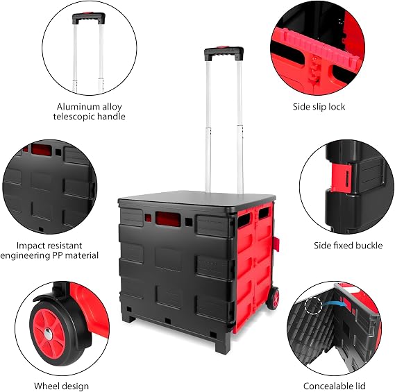 35L Foldable Trolley Cart 🛒📦
