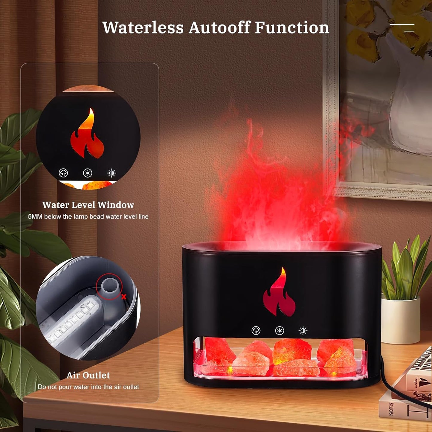 2-in-1 Flame Essential Oil Diffuser