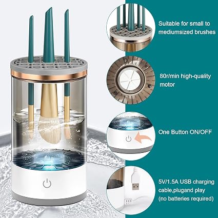 Automatic Electric Makeup Brush Cleaner 💄🫧