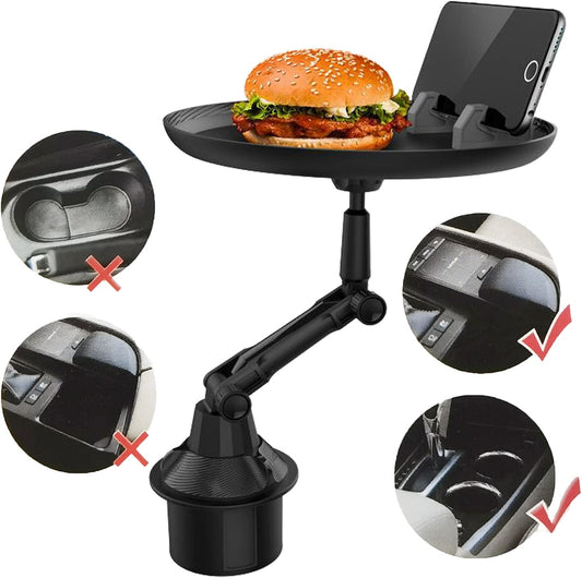 Car Cup Holder Tray – Portable Food & Phone Stand