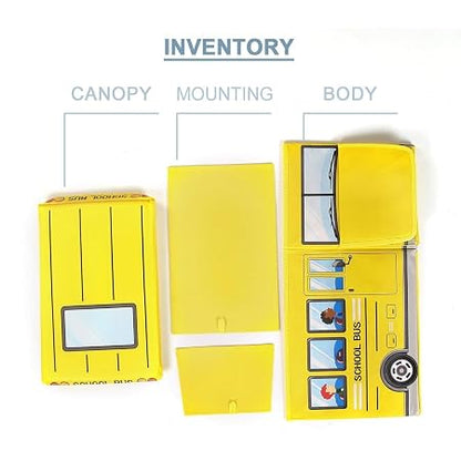 Foldable School Bus Toy Storage Box 🚌🧸