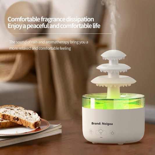 Rain Cloud Aroma Diffuser – 600ML Essential Oil Humidifier