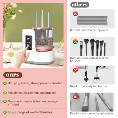 3 in 1 Makeup Brush Cleaner & Dryer & Holder