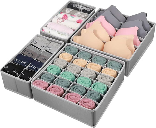 Underwear Storage Box Set Of 4 Pcs