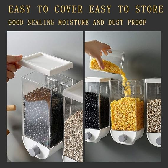 FLOURISH Wall-Mounted Cereal Dispenser – 1.5KG -B🌾🥣