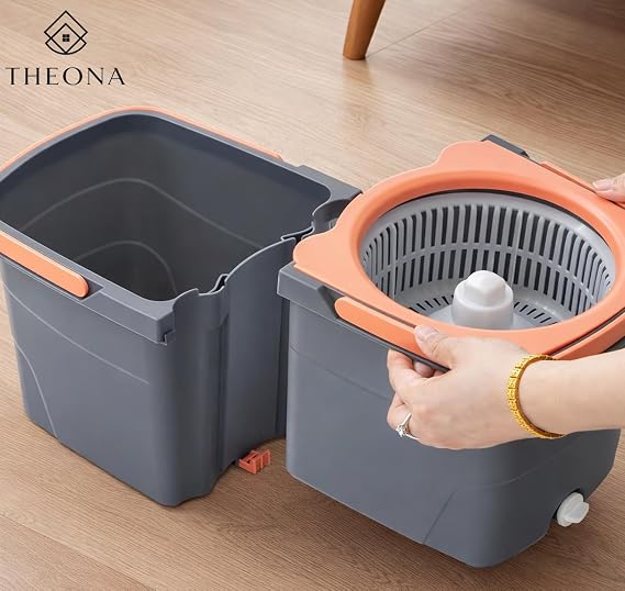 360° Spin Mop & Dual Bucket Set 🧹🪣