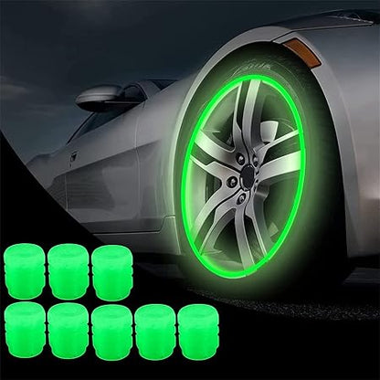 4 Pieces Car Luminous Wheel Tire Valve Led Decor