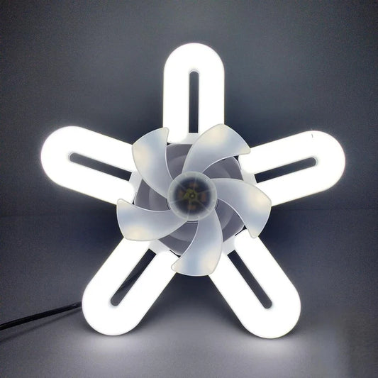 Socket Ushaped Fan Light – Small Ceiling Fan with Integrated LED Lighting