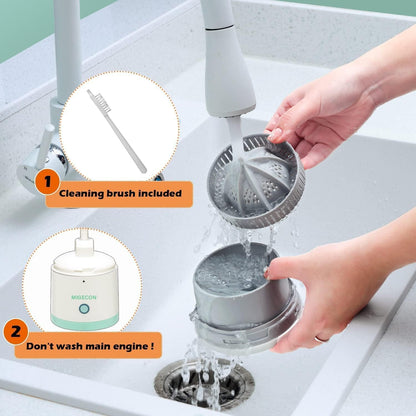 Portable Rechargeable Electric Citrus Juicer Hands