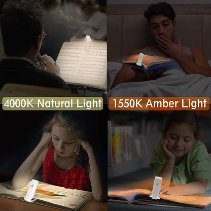 Rechargeable Reading Light Clip on Books