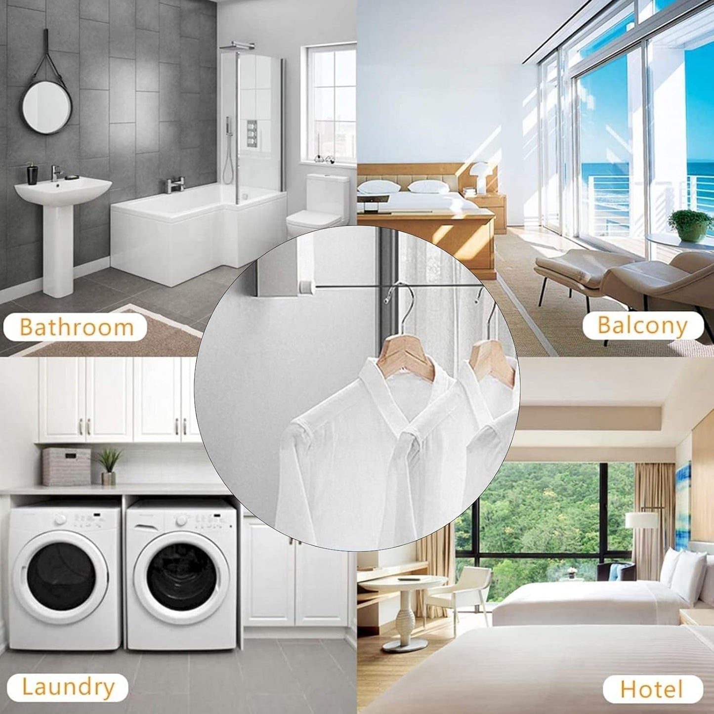 4.2M Retractable Clothes Drying Rack – Adjustable Indoor & Outdoor Line