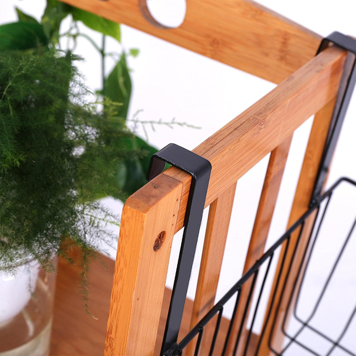Hanging Behind-Door Storage Basket-B 🧴🖤