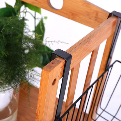 Hanging Behind-Door Storage Basket-B 🧴🖤