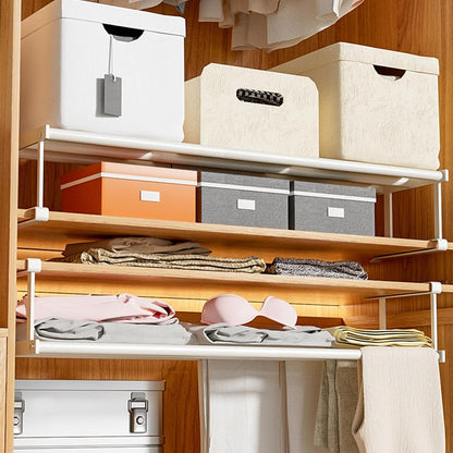 Retractable Shoe Rack Organizer – Space Saving Closet Storage