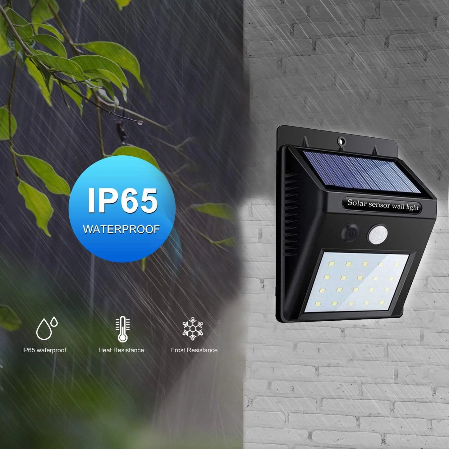 IP65 LED Garden solar Lamp with Motion Sensor