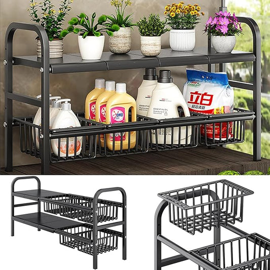 Under Sink Organizer, 2 Tier Bathroom Organizer