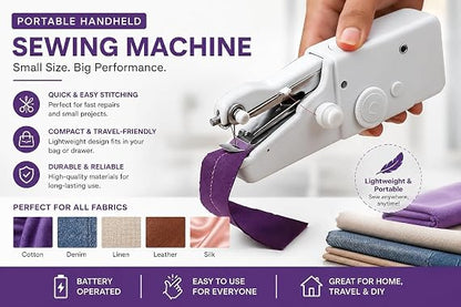 Portable Handheld Sewing Machine 🧵✨