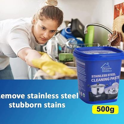 Stainless Steel Cookware Cleaning Paste – Heavy-Duty Pot & Oven Cleaner ✨🧽