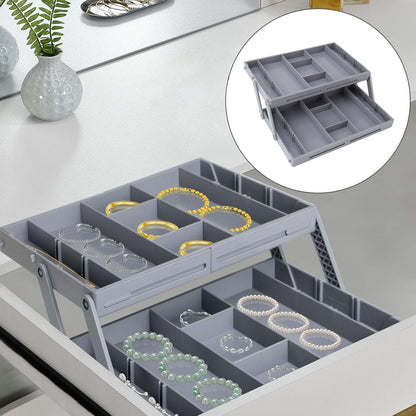 Expandable Folding Drawer Organiser Tray