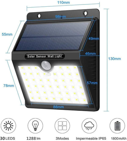 IP65 LED Garden solar Lamp with Motion Sensor