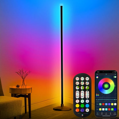 Smart RGB LED Corner Lamp with App and Remote Control