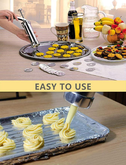 Stainless Steel Cookie Press & Churro Maker 🍪✨