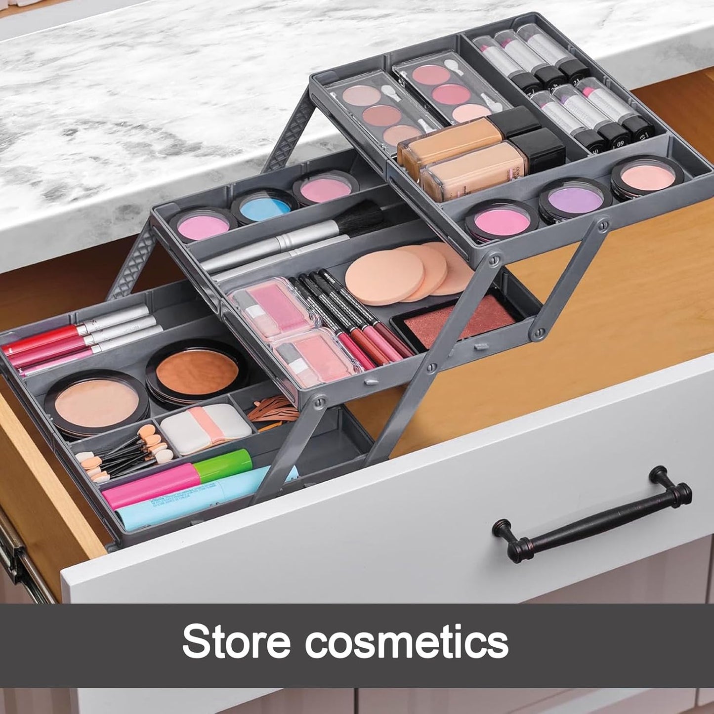 Expandable Folding Drawer Organiser Tray