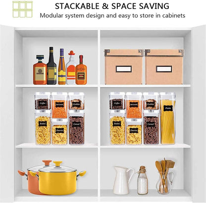 7PCS Airtight Food Storage Containers – Kitchen Organizer Set