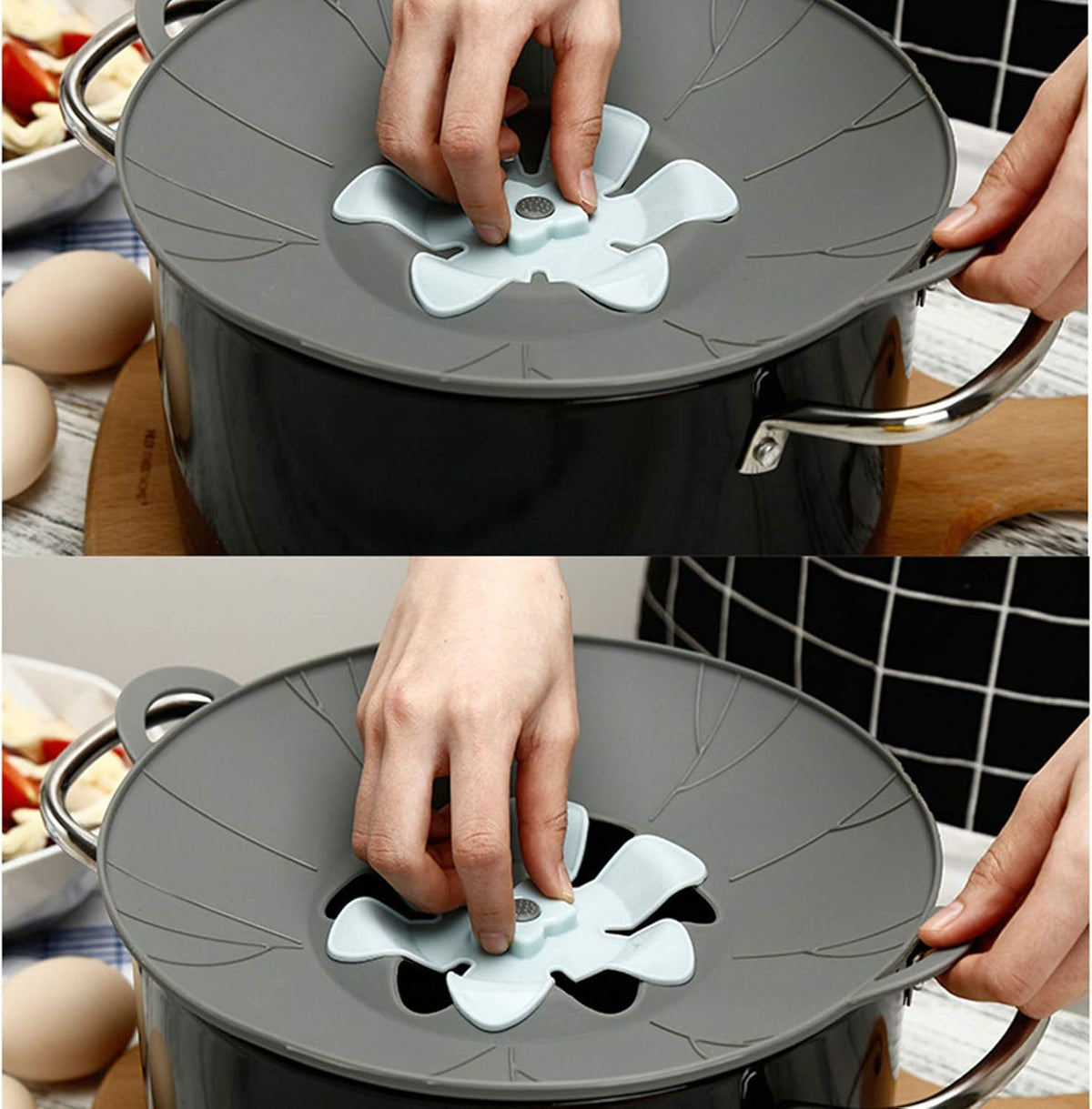Silicone Anti-Spill Pot Lid – 11.42" 🍲💨✨