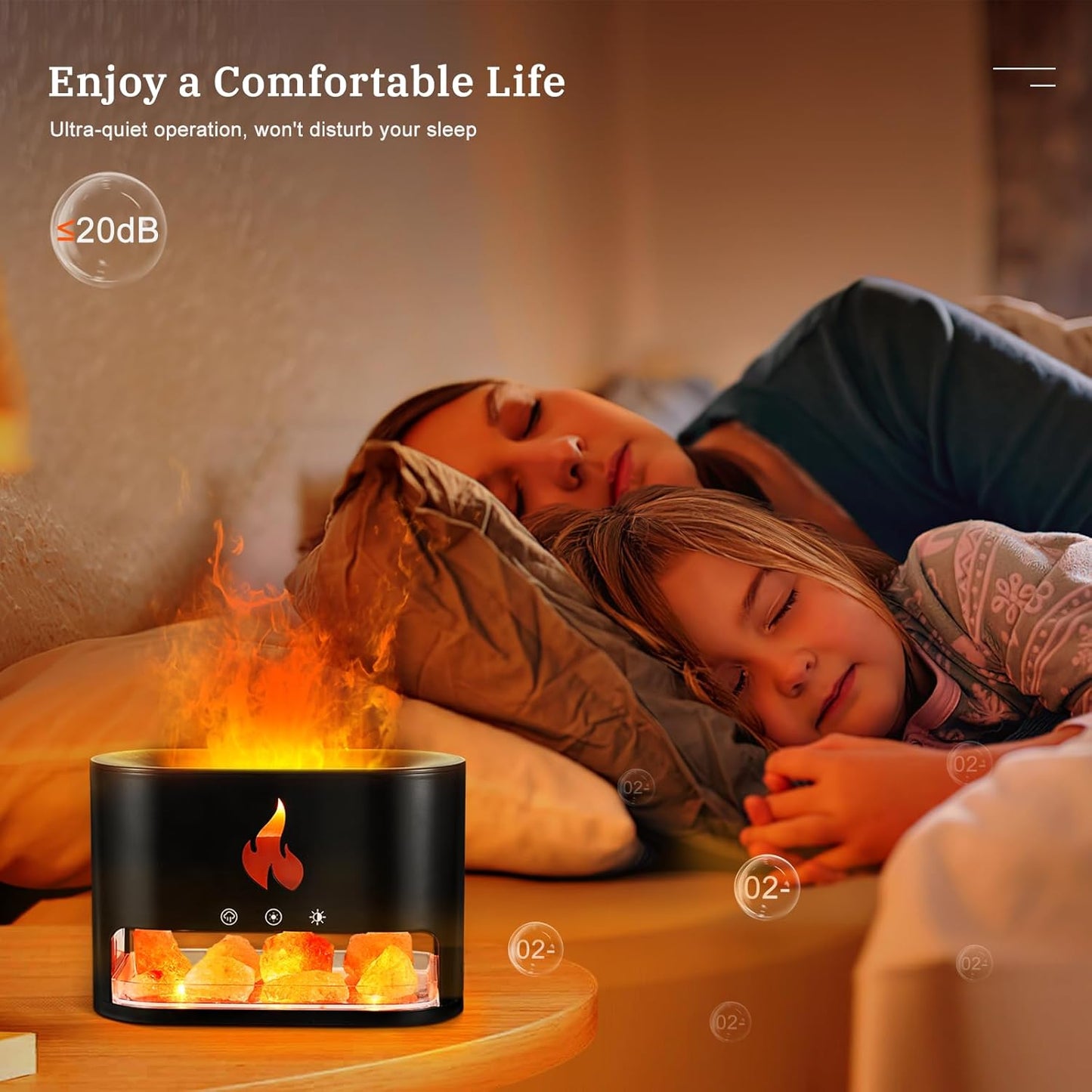 2-in-1 Flame Essential Oil Diffuser