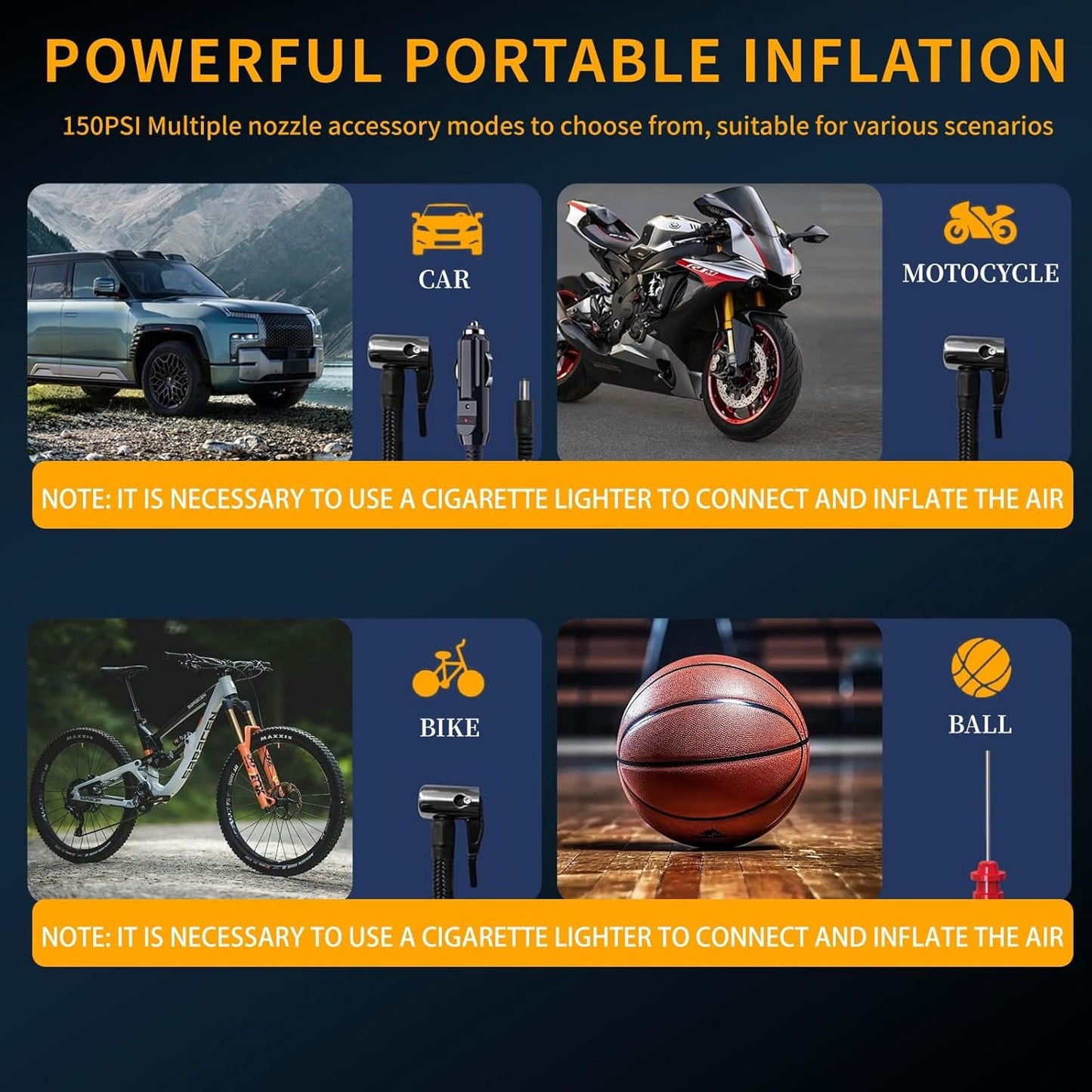 Tire Inflator Portable Air Compressor