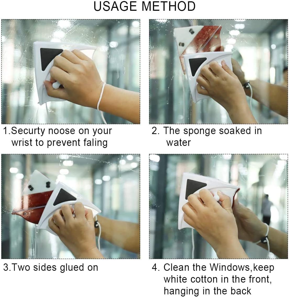 Double Sided Window Glass Cleaner