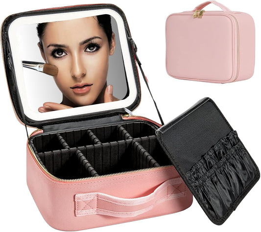 Adjustable Light Make up Bag with Mirror LED Light
