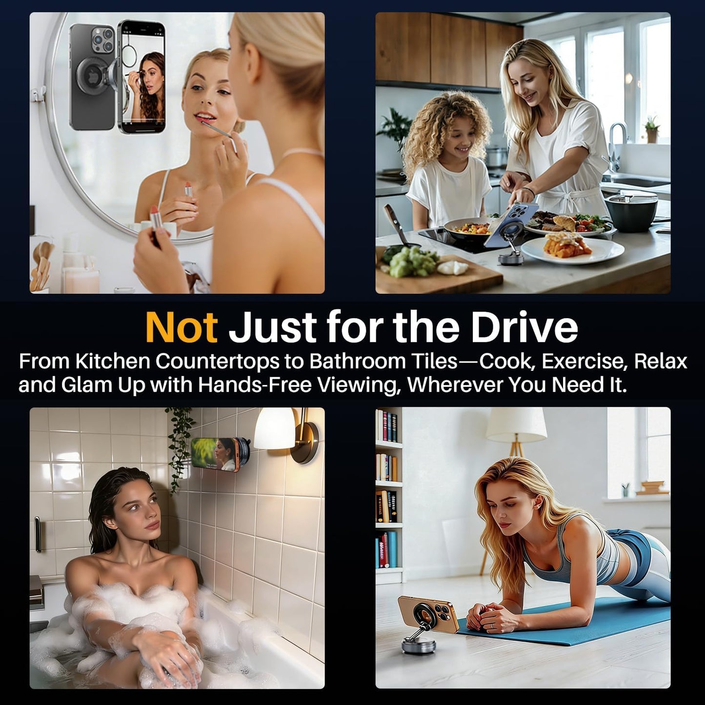 360 Adjustable Vacuum Magnetic Phone Holder for Car