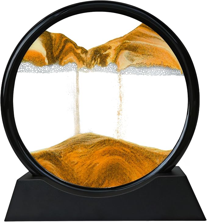 3D Moving Sand Art – Relaxing Quicksand Glass Decor