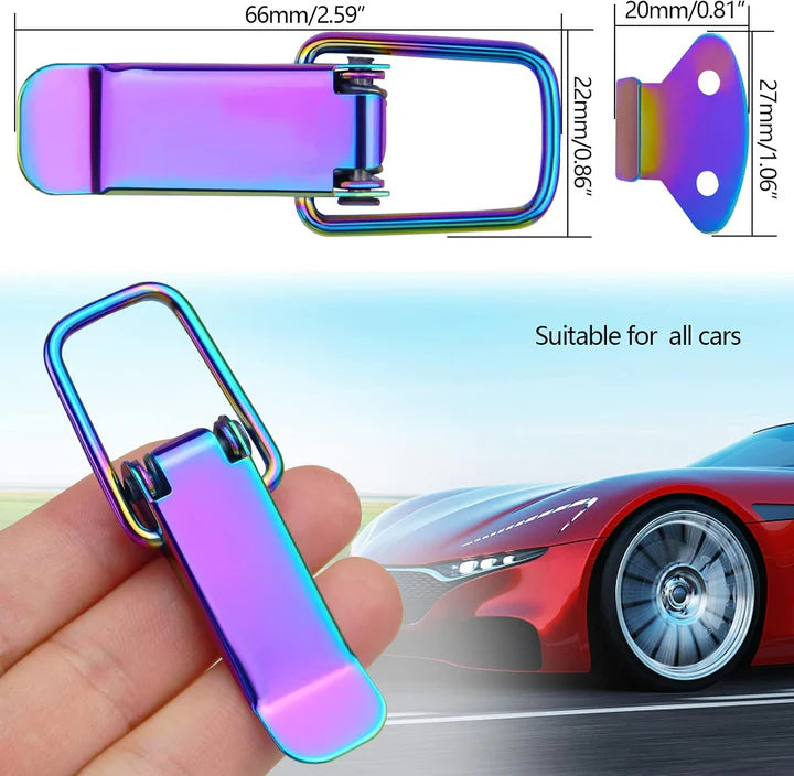 2 PCS Car Bumper Clip Hasp
